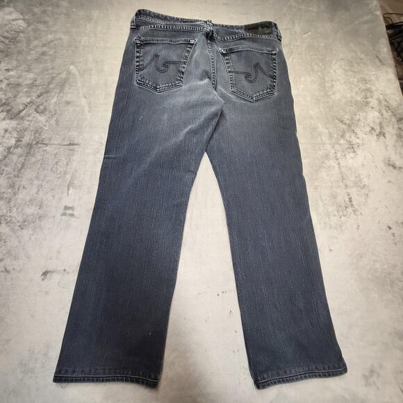 AG Adriano Goldschmied Jeans Mens 34x27 The Graduate Denim 360 Made USA Gray - Picture 10 of 12